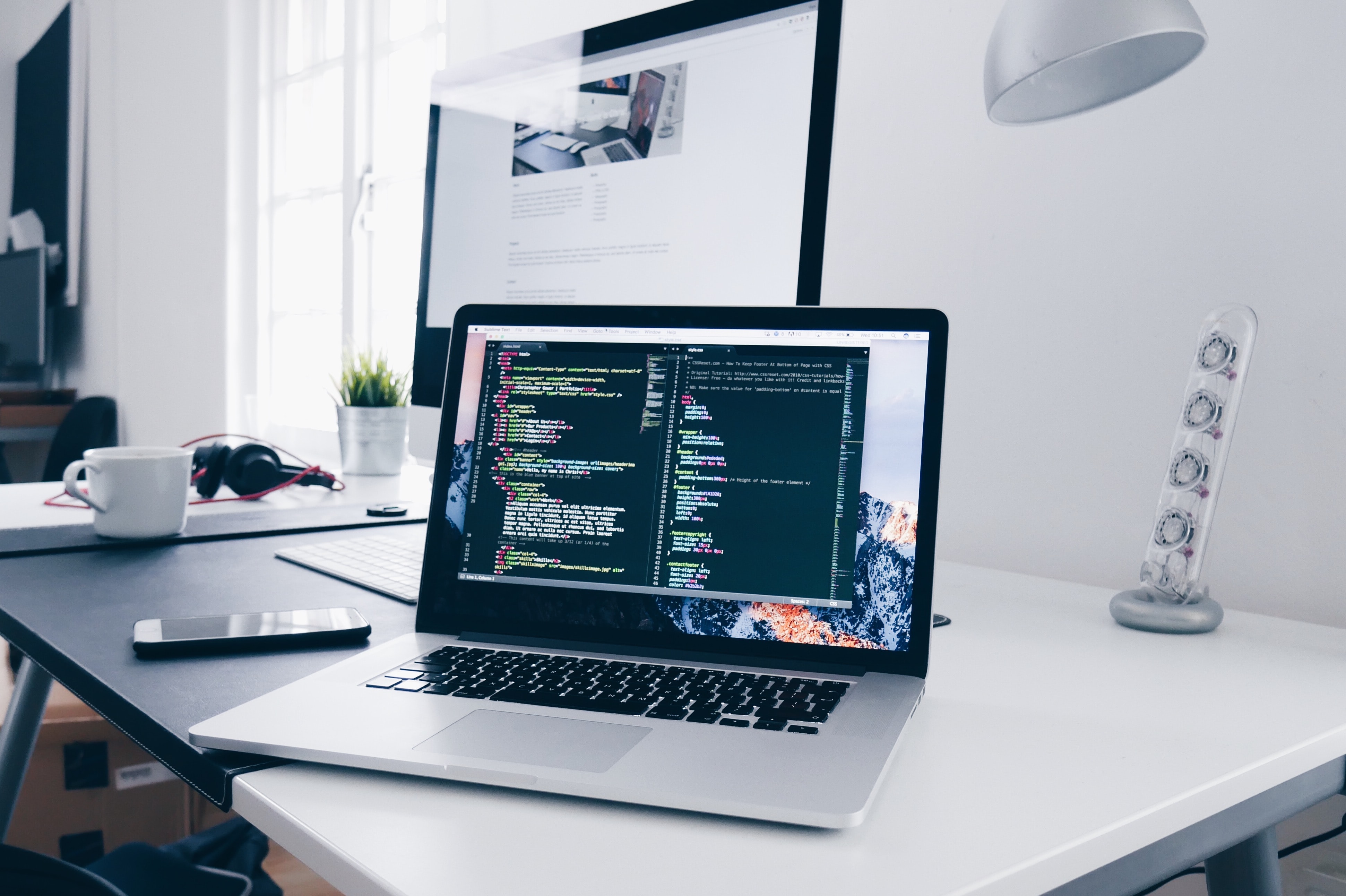 picture of code on a computer